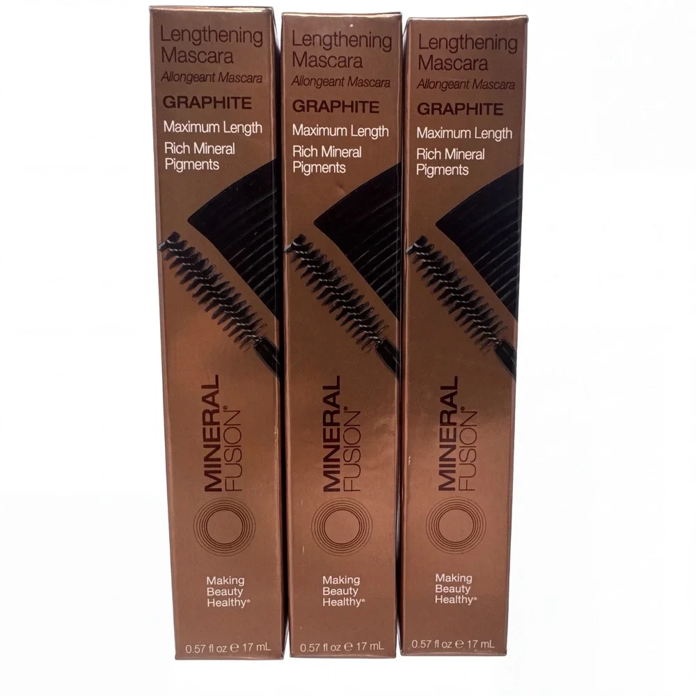 3 Pack Mineral Fusion Lengthening Mascara (New In Box) - Graphite - 0.57fl oz